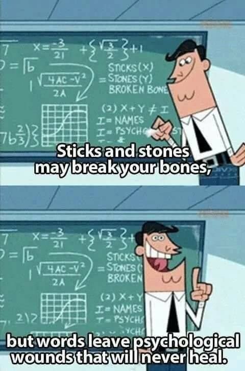 Words are a better weapon - meme
