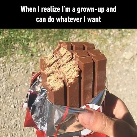 I’m an adult. I can eat cereal at 2 AM if I want - meme