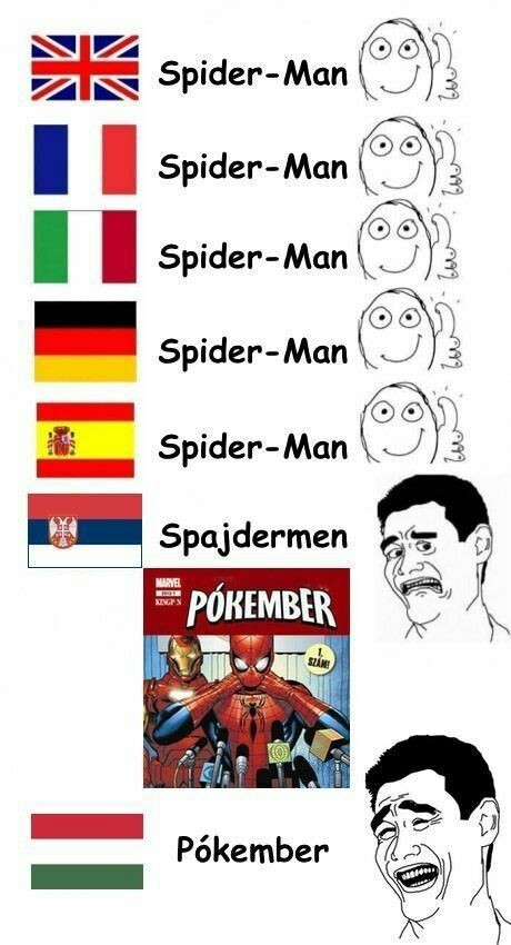 No sabía que Spiderman era un Pokemon - meme