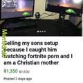The mom is messed up, but Fortnite porn? Really?