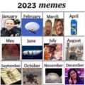2023 Meme calendar is complete