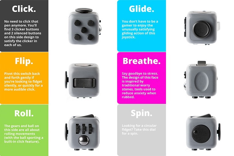 The Fidget Cube (A very real thing on Kickstarter) - meme