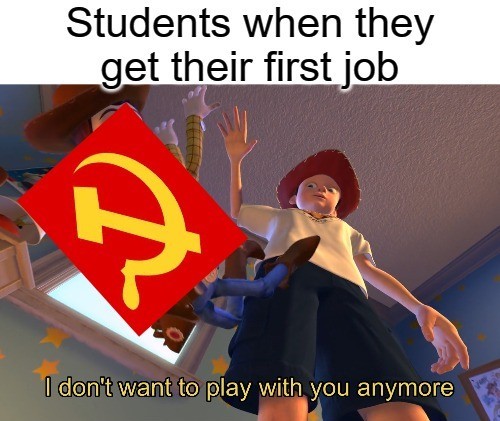 Commie Students be like - meme