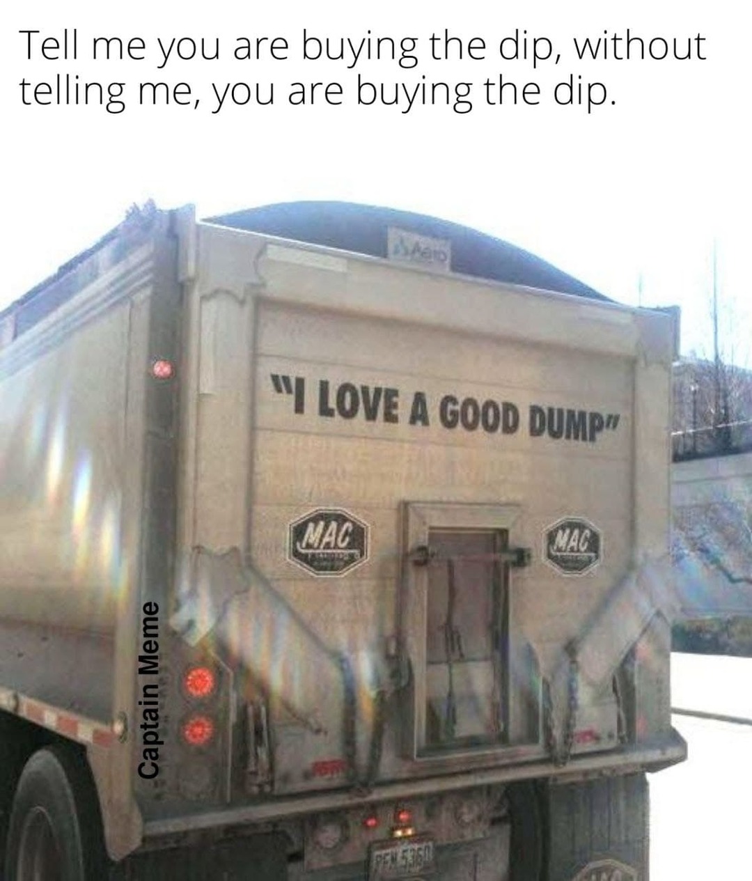 Buying the dip - meme