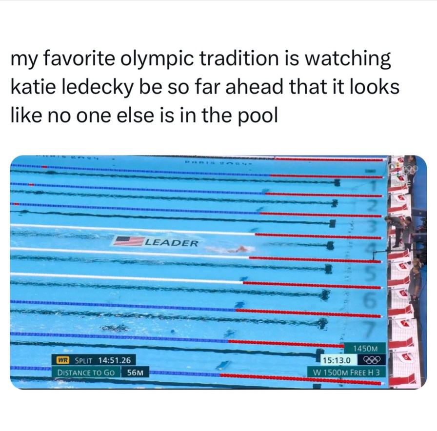 Are the other swimmers in the room with us - meme