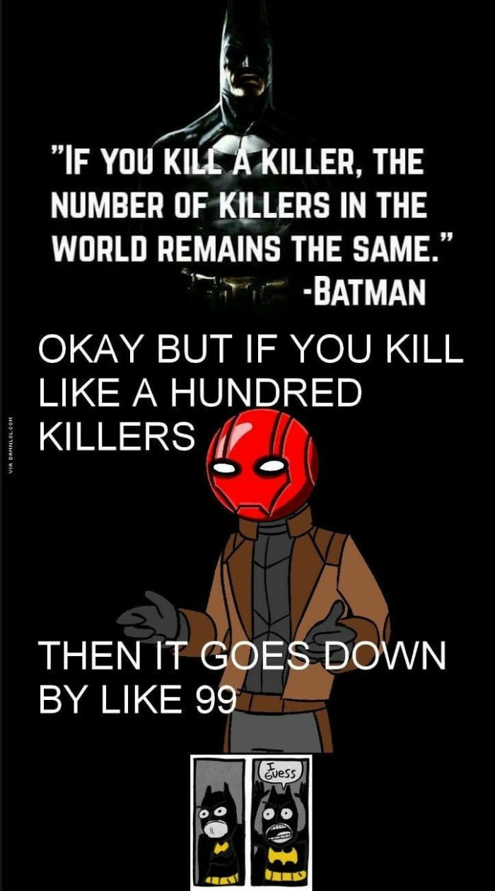 Bat logic thwarted - meme