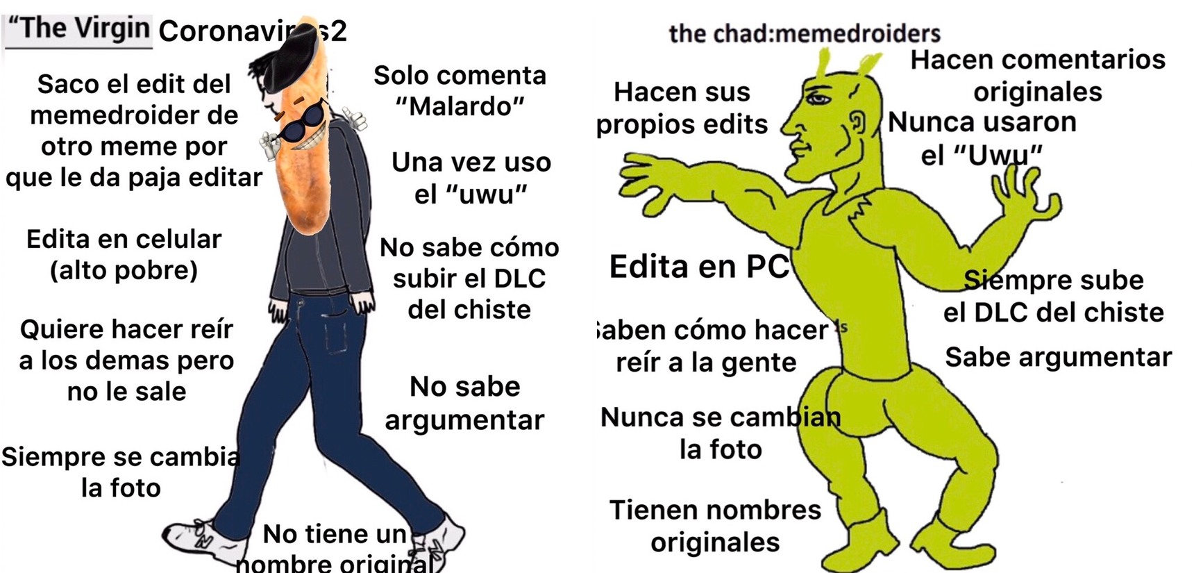 memes de chad me dão nojo : r/HUEstation