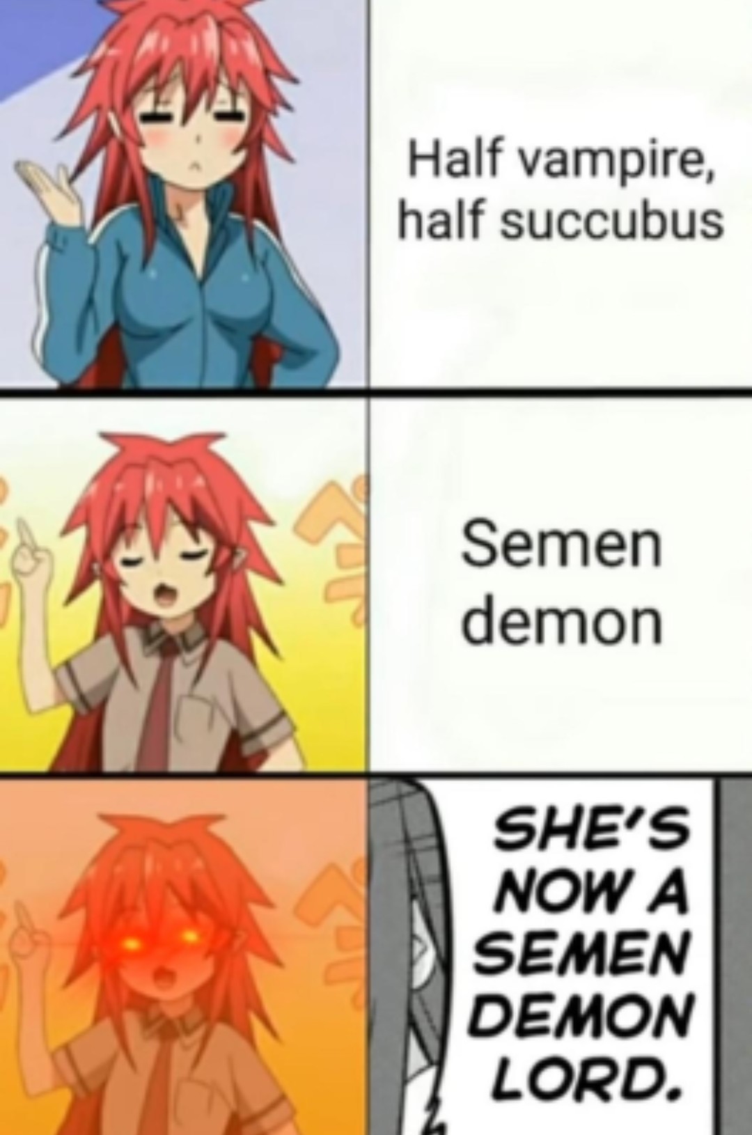 She is the semen demon lord - meme