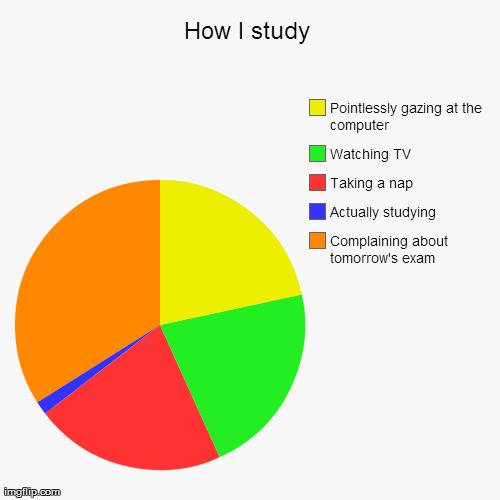 How I Study - meme