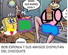 BOB Y SUS AMIGOS DISFRUTAN DEL CHOCOLATE - meme