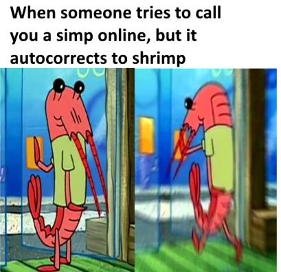 poor shrimp - meme