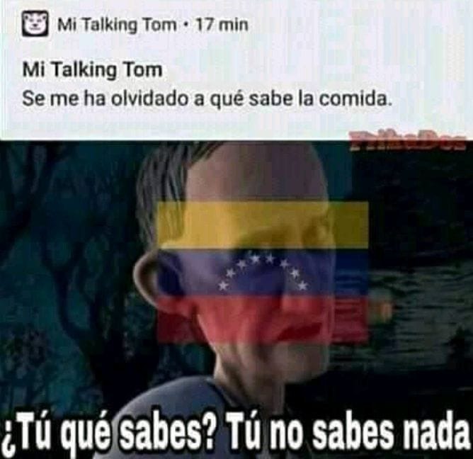 Agradecido de no ser venezolano - meme
