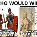 Big titty goth gf and savage painted people vs the ancient Roman empire