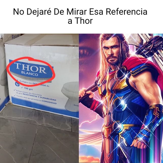 Referencia a Thor - meme