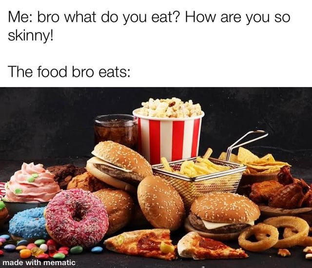Healthy food for healthy mind - meme