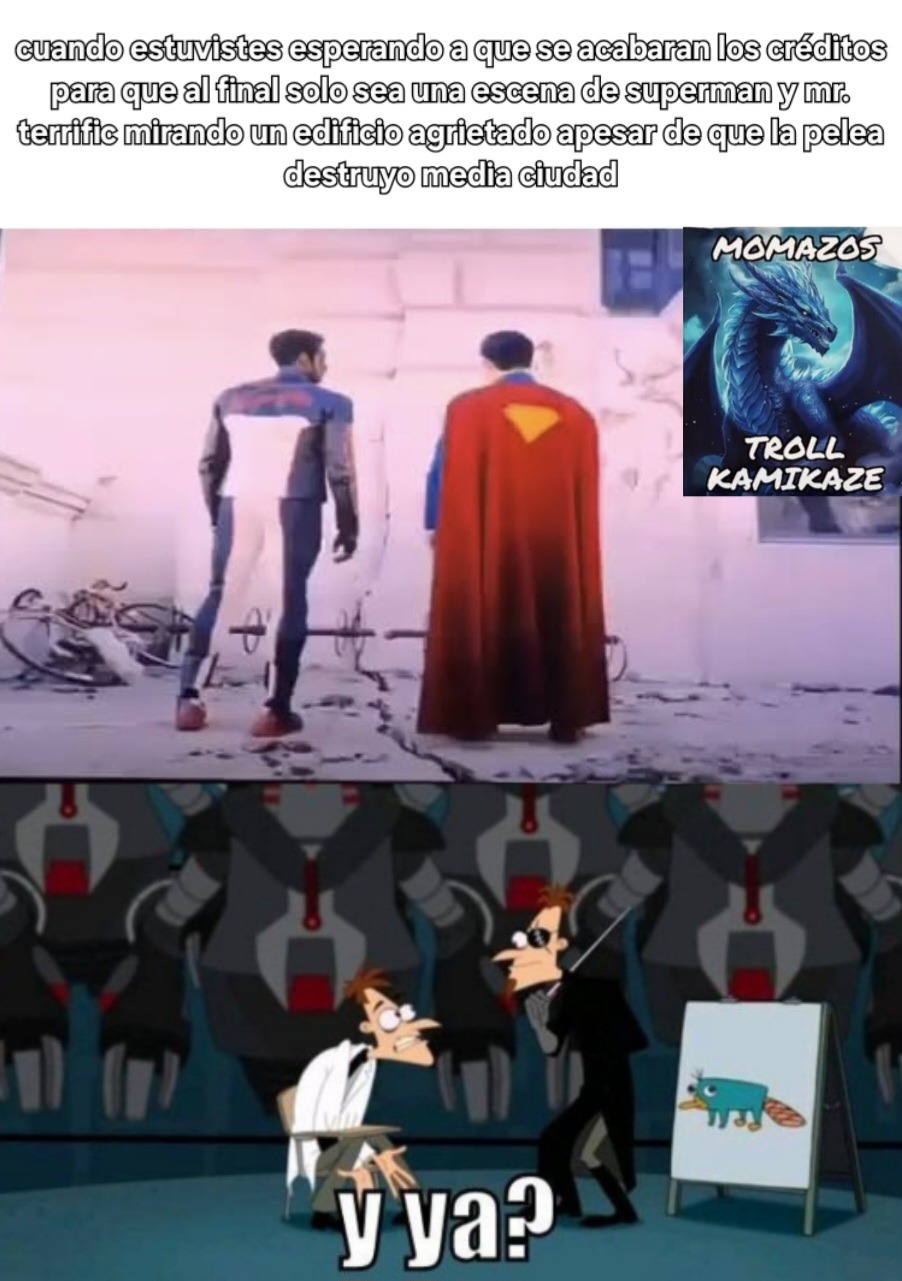 Ahi tienen la segunda escena post creditos de superman para que no tengan que esperar 10 minutos de créditos, de nada memedroid