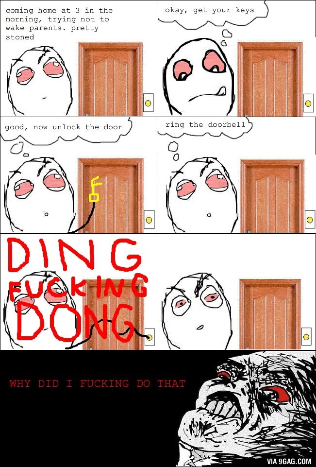 Ring the doorbell - meme