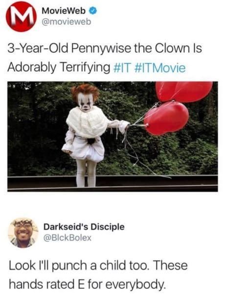 3-year-old Pennywise the Clown is Adorably Terrifying - meme