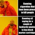 Ban all cigarettes