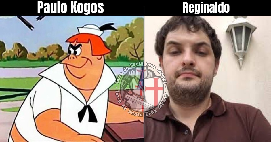 Só eu acho o Paulo Kogos parecido com o Reginaldo? - meme