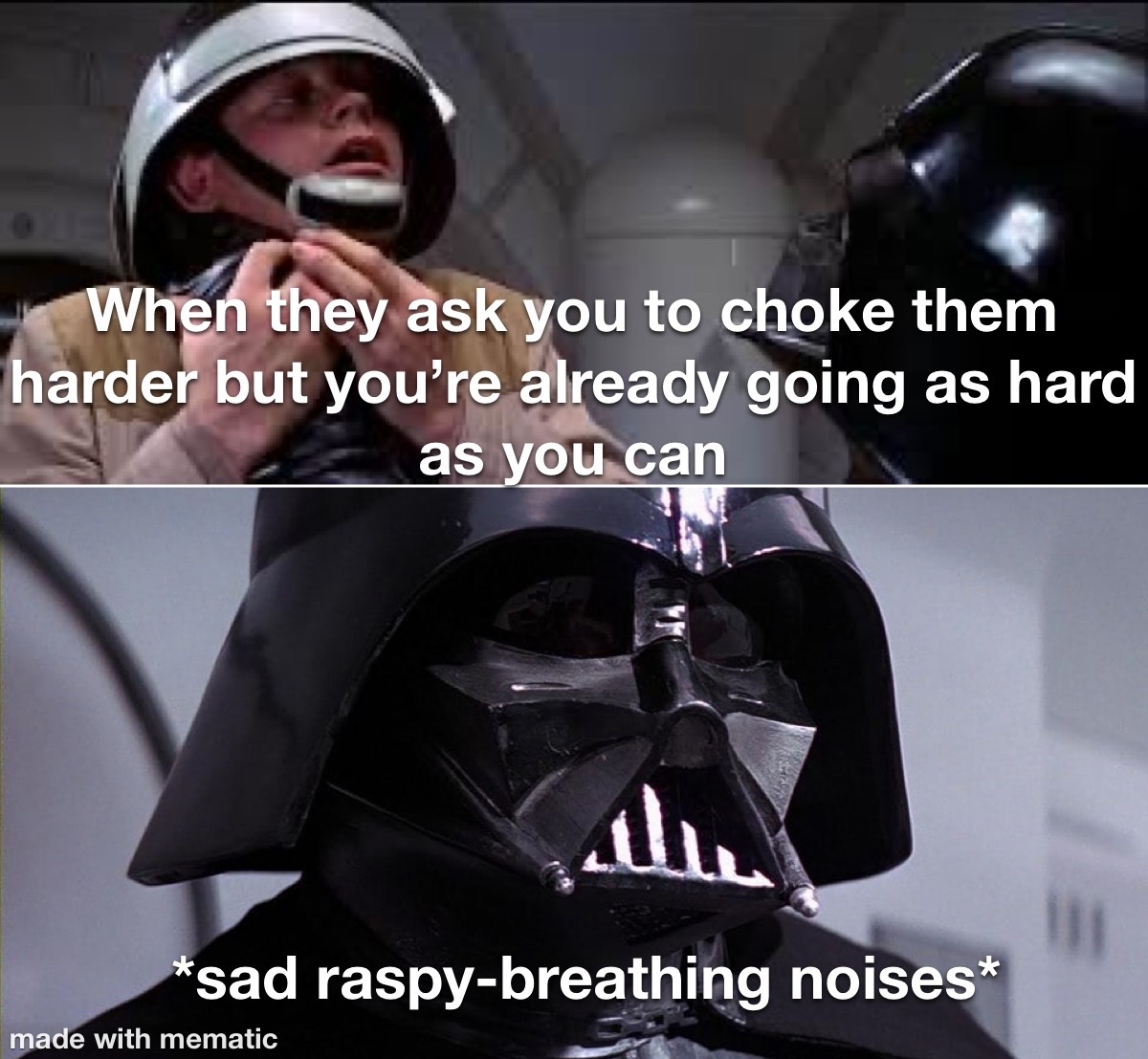 Vader needs love too - meme