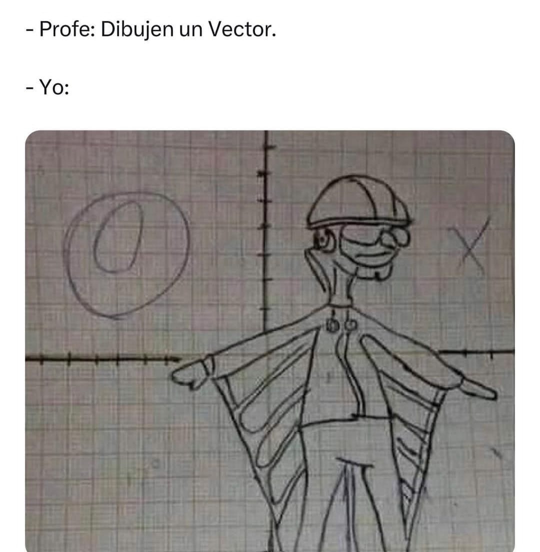 Dibujando un Vector - meme