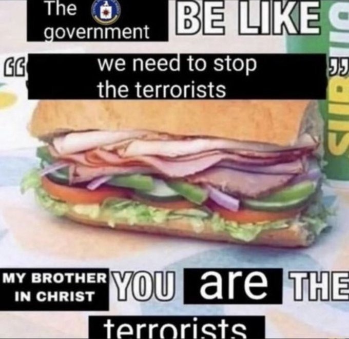 you are the terrorists - meme