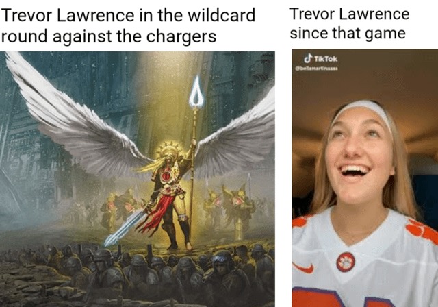 Trevor Lawrence Chargers meme