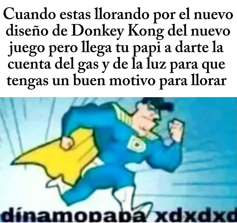 Nuevo meme después de tiempo, amigos. Salió un nuevo juego de Donkey Kong y algunos están llorando por el nuevo diseño del personaje