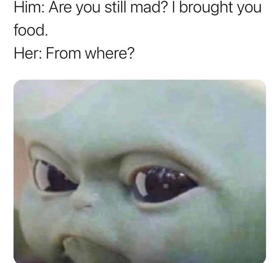 Her: Where’s it from? That’s the real test - meme