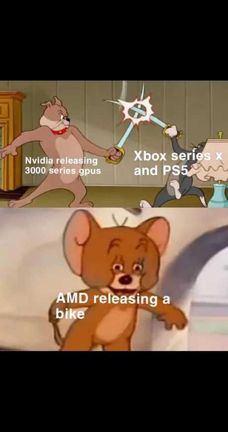 AMD selling them some Mountain Bikes - meme