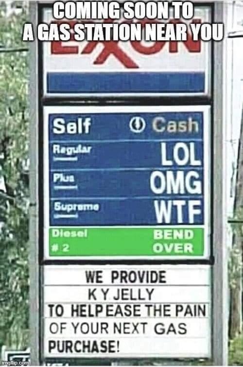 5 gallons of “bend over” please? - meme