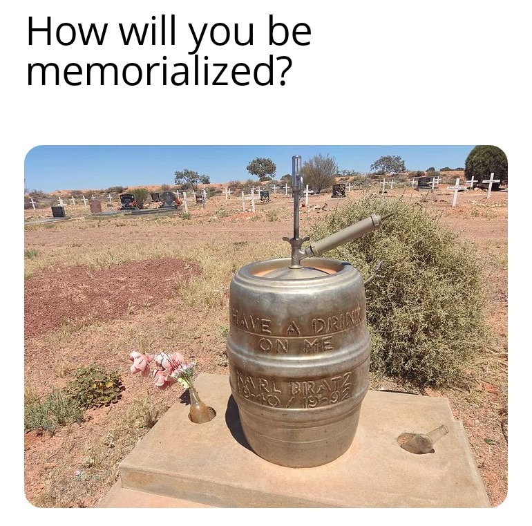 Bet that keg is full of rebar & cement - meme