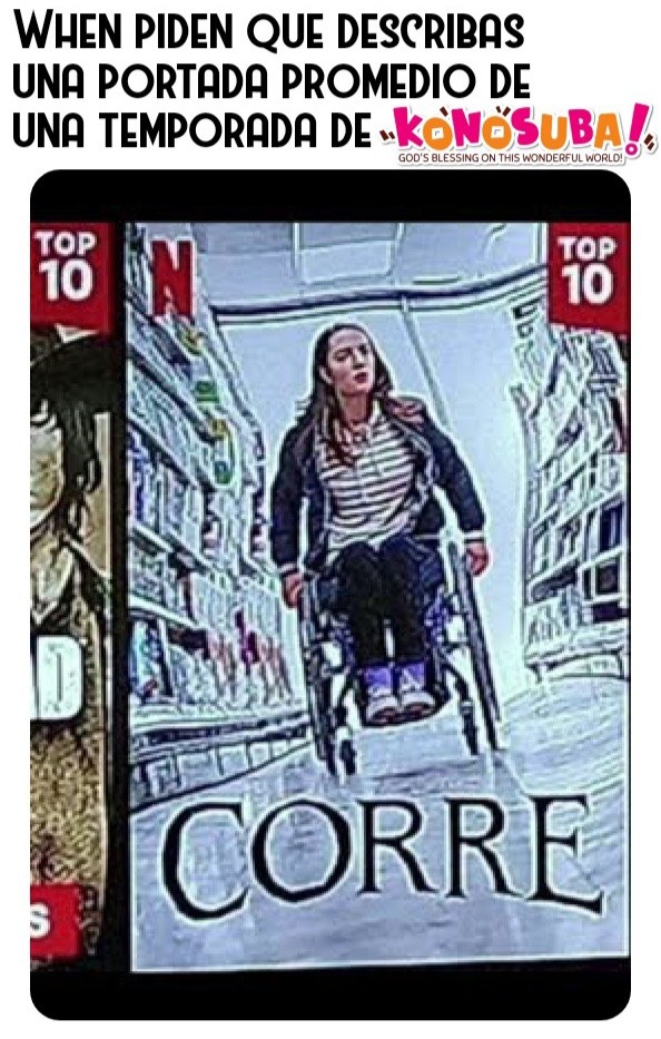 Konosuba se debería llamar 'Vírgenes Corriendo', literalmente todas las portadas son iguales, los protagonistas Corriendo como pendejos... ahora que saquen Vírgenes Corriendo temporada 4 - meme