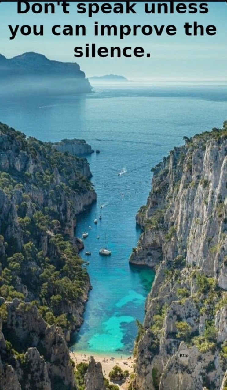 Silence outweighs empty words every single time - meme