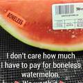 Water melon bones