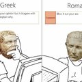 Greeks Vs Romans