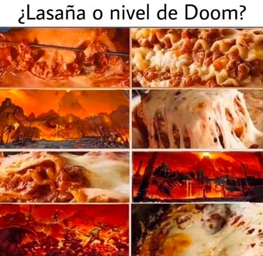 Lasaña o Doom - meme