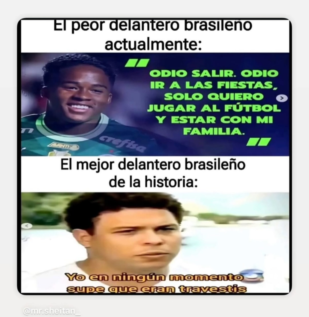 El fútbol brasileño es una mierda - meme