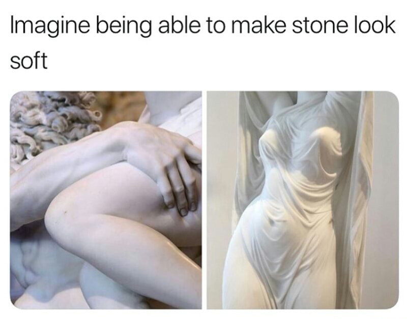 Imagine being turned on by stone - meme