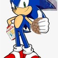 Sonic te invita una concha de chocolate