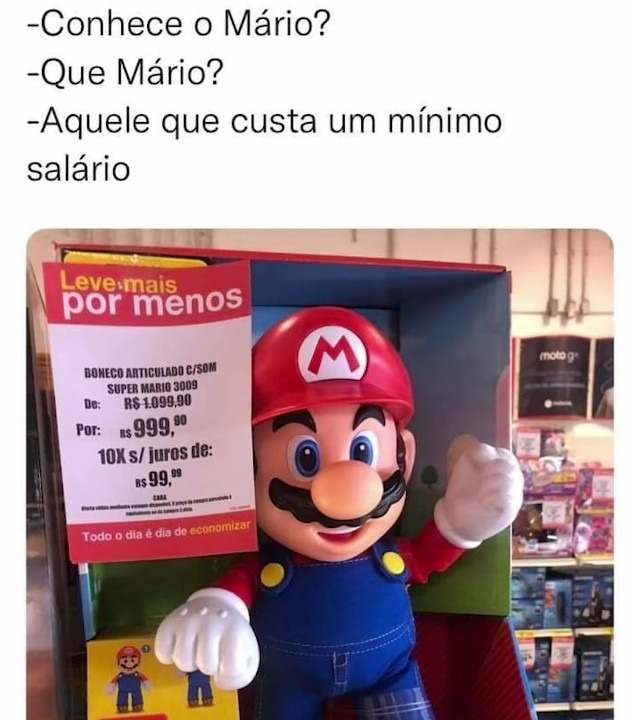 Pqp Nintendo. MIL REAIS A PORRA DE UM BONECO - meme