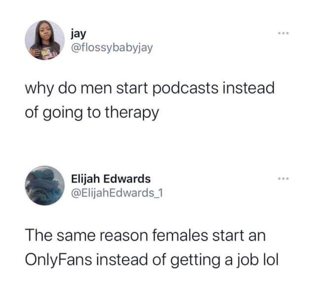 podcasts and onlyfans - meme