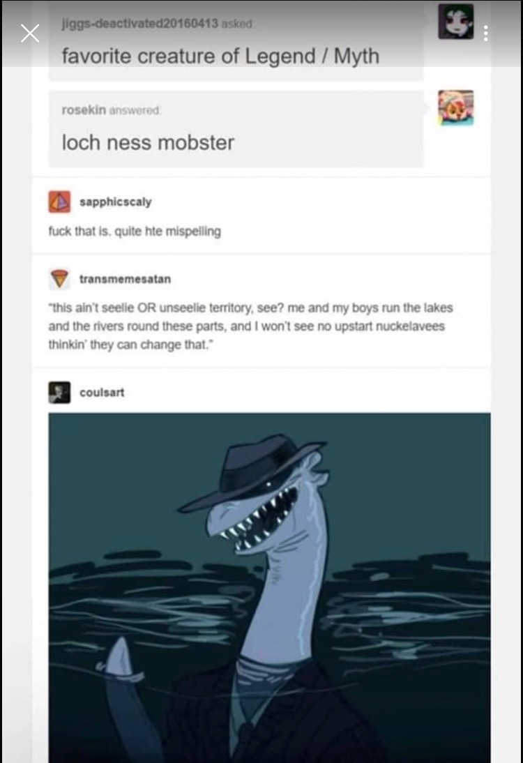 Loch Ness mobster - meme