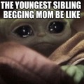 crying baby yoda