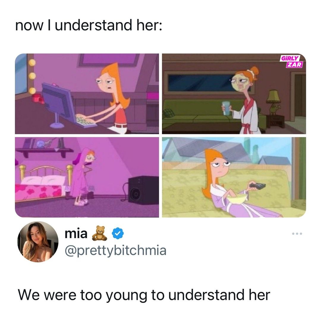 The older you get the more you realize Candace and squidward were not the villains lol - meme
