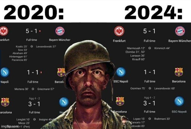 El FC Barcelona repitiendo la historia - meme