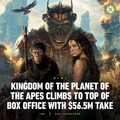 Kingdom of the planet of the apes box office meme news