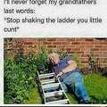 The ladder broke