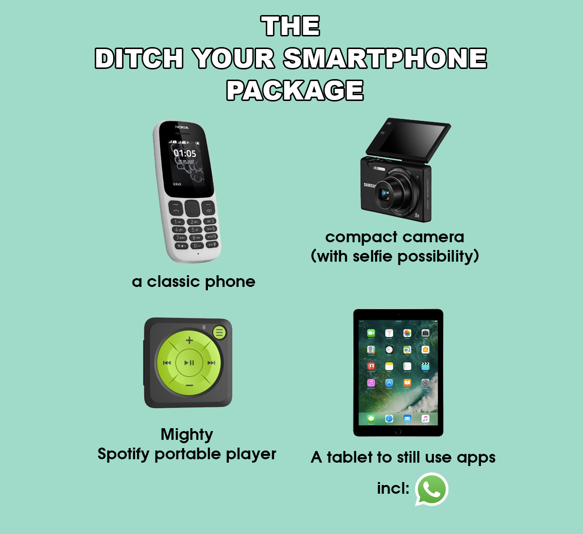 Ditch your smartphone and get your life back - meme